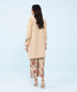 Women's Winter Unstitched Embroidered Khaddar Beige 2 Piece Suit